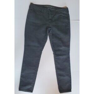 American Eagle 16 Long Jegging Stretch Jeans Pants Camo Dark Green Camouflage